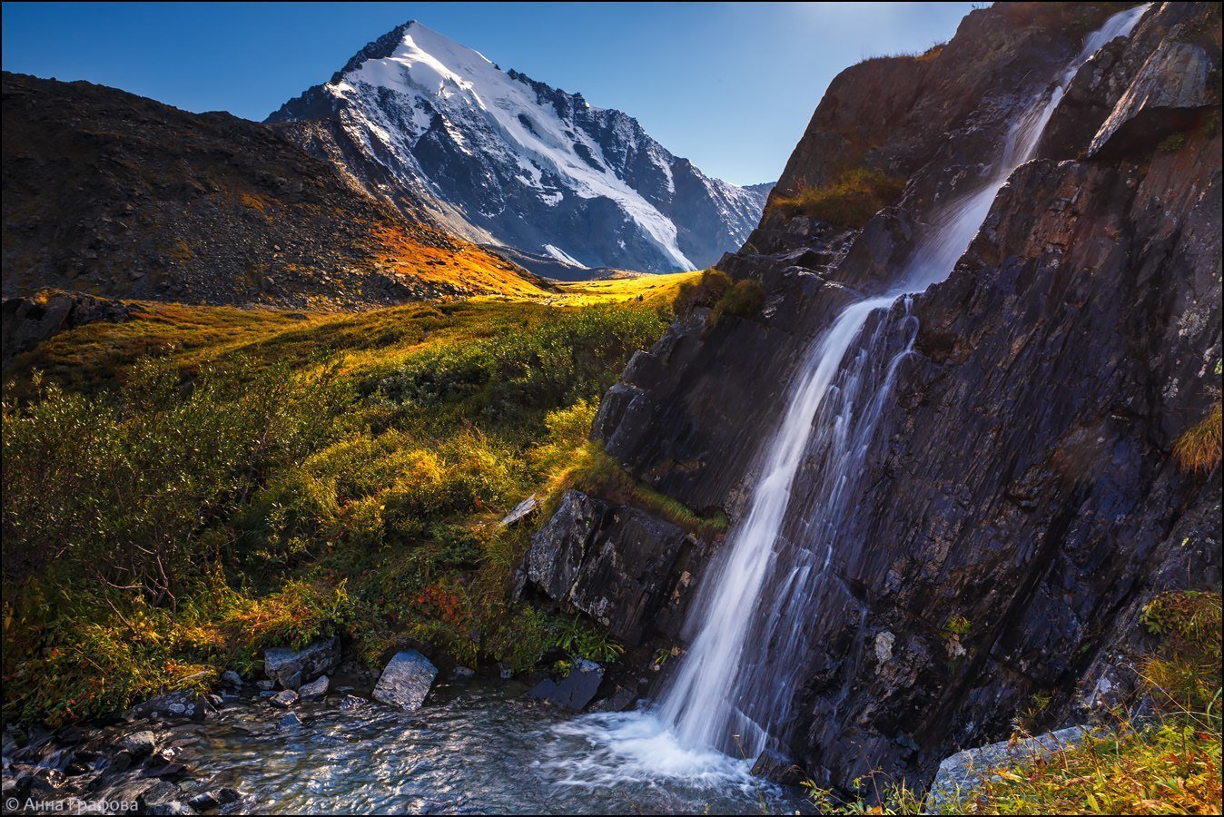 Водопад Куркуре горный Алтай